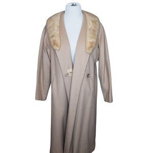 Vintage Wool & Faux Fur Trench